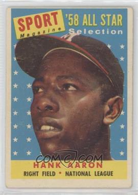 1958 Topps - [Base] #488 - Sport Magazine '58 All Star Selection - Hank Aaron