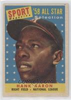 Sport Magazine '58 All Star Selection - Hank Aaron [Poor to Fair]