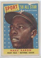 Sport Magazine '58 All Star Selection - Hank Aaron [Poor to Fair]