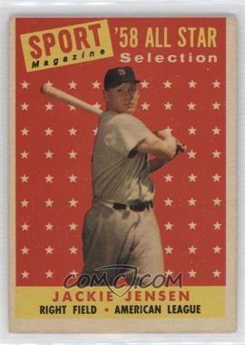 1958 Topps - [Base] #489 - Sport Magazine '58 All Star Selection - Jackie Jensen