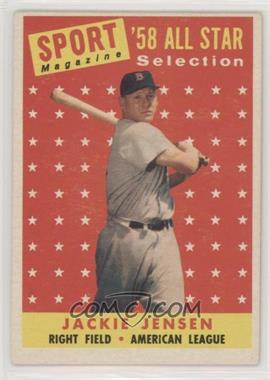 1958 Topps - [Base] #489 - Sport Magazine '58 All Star Selection - Jackie Jensen