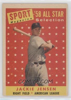 1958 Topps - [Base] #489 - Sport Magazine '58 All Star Selection - Jackie Jensen