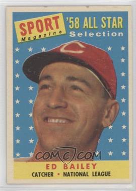 1958 Topps - [Base] #490 - Sport Magazine '58 All Star Selection - Ed Bailey