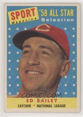 1958 Topps - [Base] #490 - Sport Magazine '58 All Star Selection - Ed Bailey