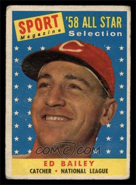 1958 Topps - [Base] #490 - Sport Magazine '58 All Star Selection - Ed Bailey [GOOD]