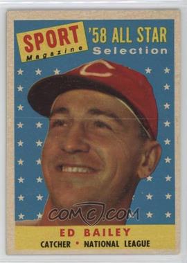 1958 Topps - [Base] #490 - Sport Magazine '58 All Star Selection - Ed Bailey