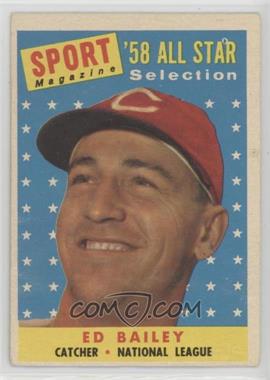 1958 Topps - [Base] #490 - Sport Magazine '58 All Star Selection - Ed Bailey