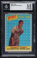 Sport Magazine '58 All Star Selection - Warren Spahn [BGS 5.5 EXCELLE…