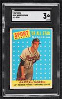 Sport Magazine '58 All Star Selection - Warren Spahn [SGC 3 VG]