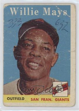 1958 Topps - [Base] #5 - Willie Mays [Poor to Fair]