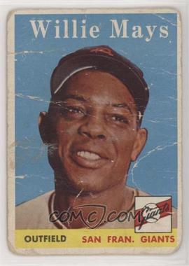 1958 Topps - [Base] #5 - Willie Mays [Poor to Fair]