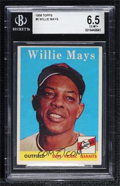 1958 Topps - [Base] #5 - Willie Mays [BGS 6.5 EX‑MT+]