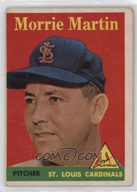 1958 Topps - [Base] #53.2 - Morrie Martin (Player Name in Yellow)