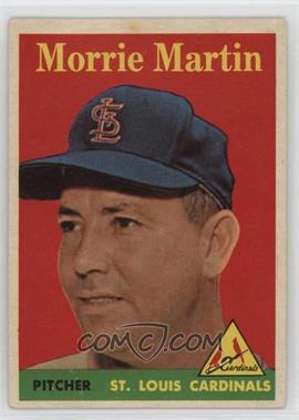 1958 Topps - [Base] #53.2 - Morrie Martin (Player Name in Yellow)