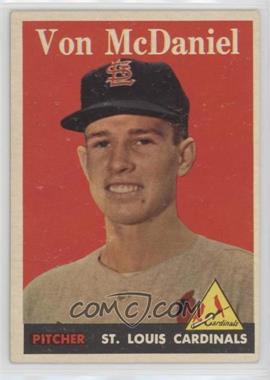 1958 Topps - [Base] #65.1 - Von McDaniel (Player Name in White)