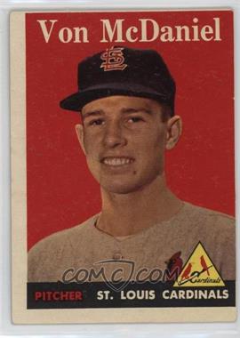 1958 Topps - [Base] #65.1 - Von McDaniel (Player Name in White)