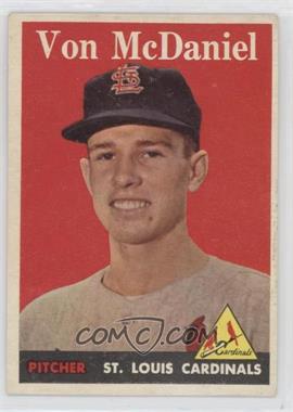 1958 Topps - [Base] #65.1 - Von McDaniel (Player Name in White)