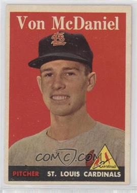 1958 Topps - [Base] #65.1 - Von McDaniel (Player Name in White)