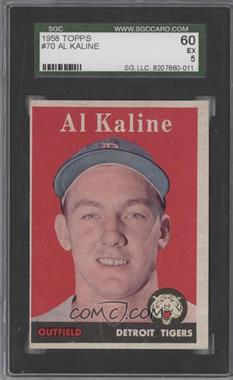 1958 Topps - [Base] #70.1 - Al Kaline (Player Name in White) [SGC 60 EX 5]