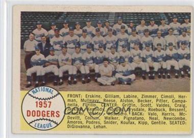 1958 Topps - [Base] #71 - First Series Checklist - Brooklyn Dodgers