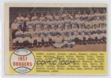 1958 Topps - [Base] #71 - First Series Checklist - Brooklyn Dodgers