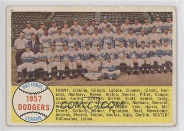 1958 Topps - [Base] #71 - First Series Checklist - Brooklyn Dodgers