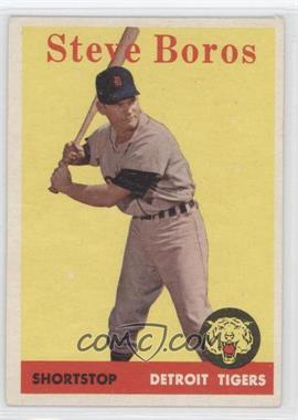1958 Topps - [Base] #81.1 - Steve Boros (Team Name in White)