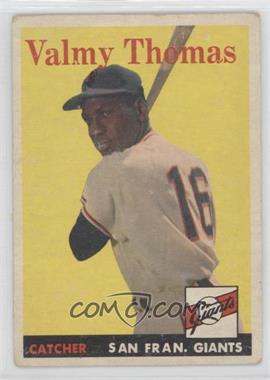 1958 Topps - [Base] #86 - Valmy Thomas