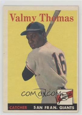 1958 Topps - [Base] #86 - Valmy Thomas