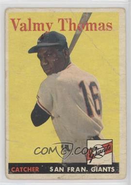 1958 Topps - [Base] #86 - Valmy Thomas [COMC RCR Poor]