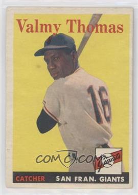 1958 Topps - [Base] #86 - Valmy Thomas