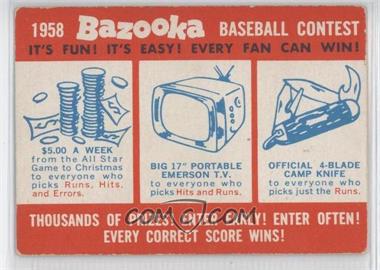 1958 Topps - Bazooka Contest #BACO - Baseball Contest