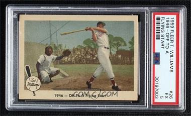 1959 Fleer Ted Williams - [Base] #26 - 1946 - Off To A Flying Start [PSA 5 EX]