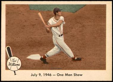 1959 Fleer Ted Williams - [Base] #27 - July 9, 1946 -  One Man Show [NM MT]
