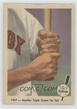 1959 Fleer Ted Williams - [Base] #33 - 1947- Another Triple Crown for Ted