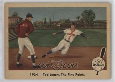 1959 Fleer Ted Williams - [Base] #4 - 1934 Ted Learns the Fine Points [Good to VG‑EX]