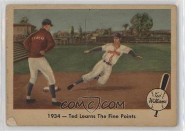 1959 Fleer Ted Williams - [Base] #4 - 1934 Ted Learns the Fine Points [Good to VG‑EX]