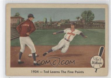 1959 Fleer Ted Williams - [Base] #4 - 1934 Ted Learns the Fine Points [Good to VG‑EX]