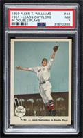 1951- Leads Outfielders In Double Plays (Ted Williams) [PSA 7 NM]