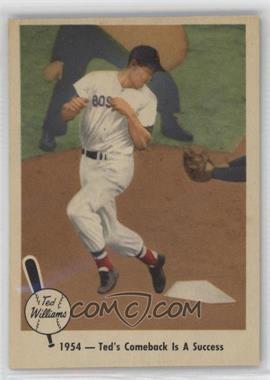 1959 Fleer Ted Williams - [Base] #53 - Ted's Comeback Is A Success