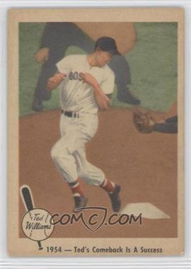 1959 Fleer Ted Williams - [Base] #53 - Ted's Comeback Is A Success [Good to VG‑EX]