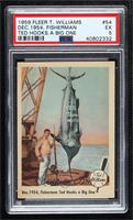 Dec. 1954, Fisherman Ted Hooks a Big One [PSA 5 EX]