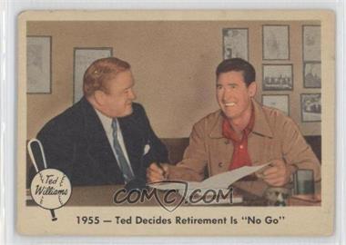 1959 Fleer Ted Williams - [Base] #55 - 1955 - Ted Decides Retirement Is "No Go"