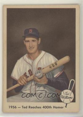 1959 Fleer Ted Williams - [Base] #57 - 1956- Ted Reaches 400th Homer