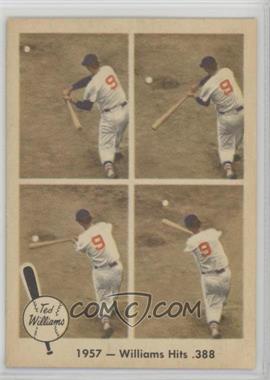 1959 Fleer Ted Williams - [Base] #58 - 1957- Williams Hits .388 [Good to VG‑EX]