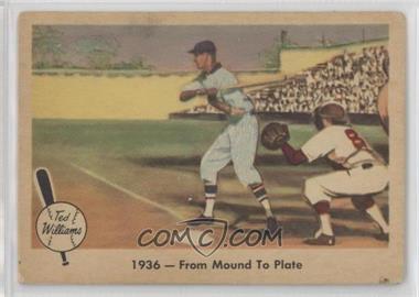 1959 Fleer Ted Williams - [Base] #7 - 1936 - From Mound To Plate