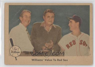 1959 Fleer Ted Williams - [Base] #75 - Williams' Value To Red Sox [Good to VG‑EX]