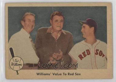 1959 Fleer Ted Williams - [Base] #75 - Williams' Value To Red Sox [Poor to Fair]