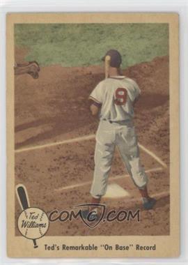 1959 Fleer Ted Williams - [Base] #76 - Ted's Remarkable "On Base" Record