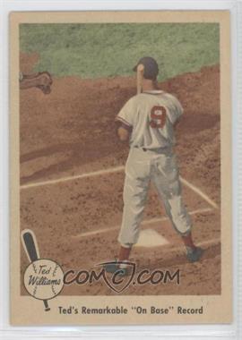 1959 Fleer Ted Williams - [Base] #76 - Ted's Remarkable "On Base" Record